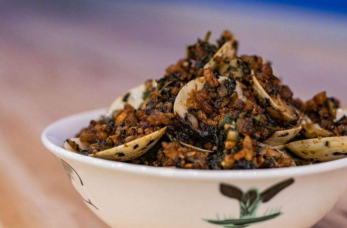 clams from suntec city salted plum singapore