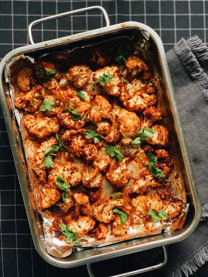 Spicy Roasted Cauliflower