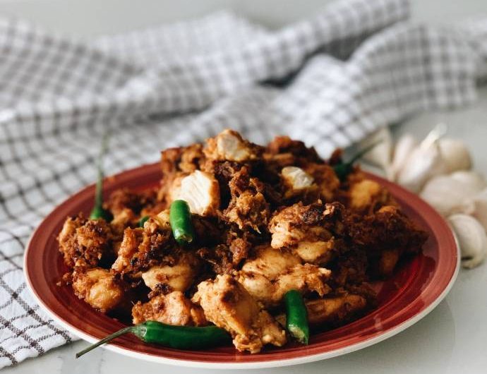 Thai Yellow Chicken Curry, dry