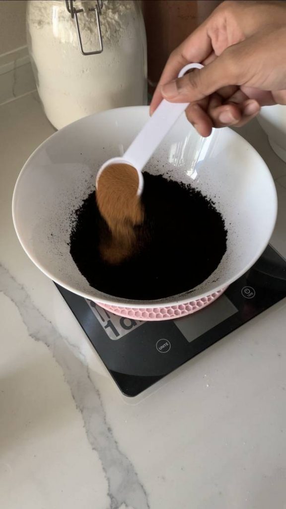 adding coffee powder to cocoa to bring out the chocolate flavour