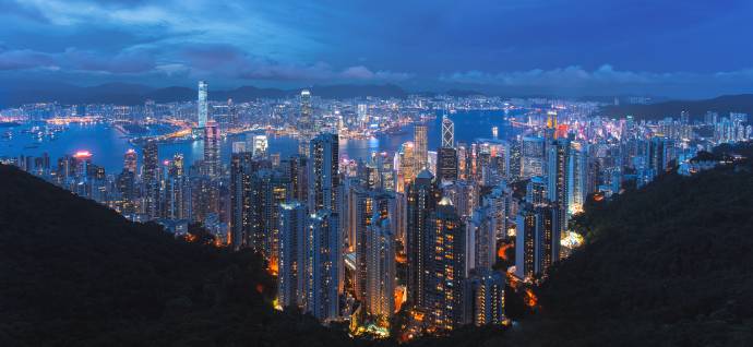 Hong kong china solo travel city scape skyline