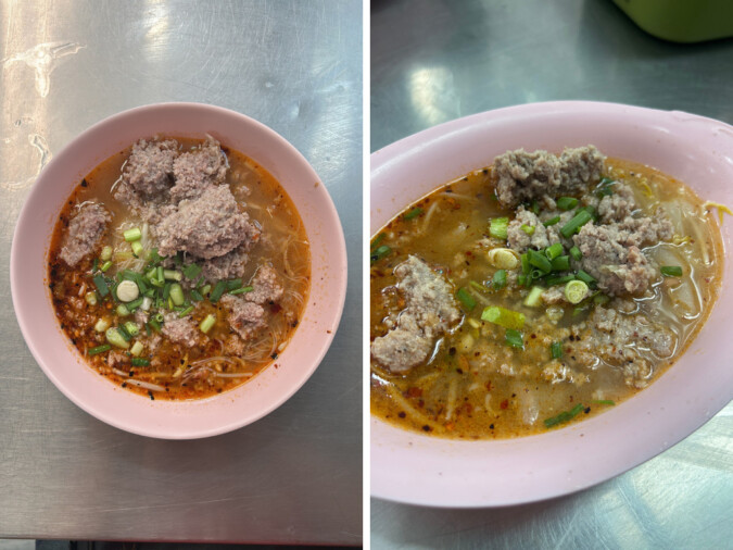 Rung Rueang Pork Noodles Bangkok small and large sizes
