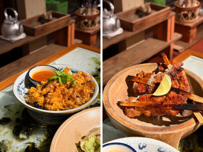 Err Rustic Urban Thai Bangkok Restaurant Moo Ping and Squid